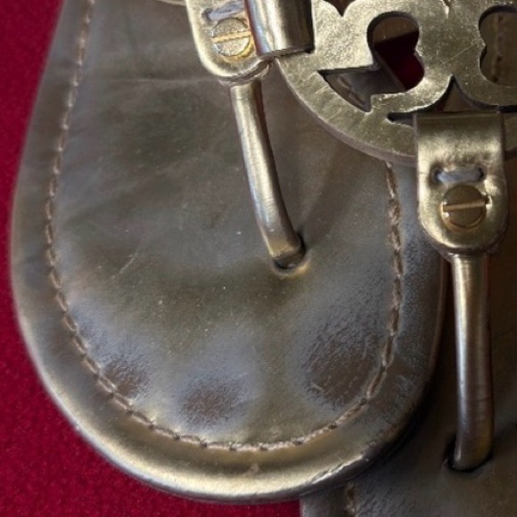 Tory Burch Metallic Gold Sandals - Picture 5 of 5